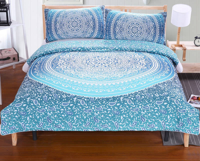 BeddingOutlet Boho Bedding Set Elephant Tree Black Printed Bohemia Duvet Cover Bedspread Twin Full Queen King Cal-King Factory-Dollar Bargains Online Shopping Australia