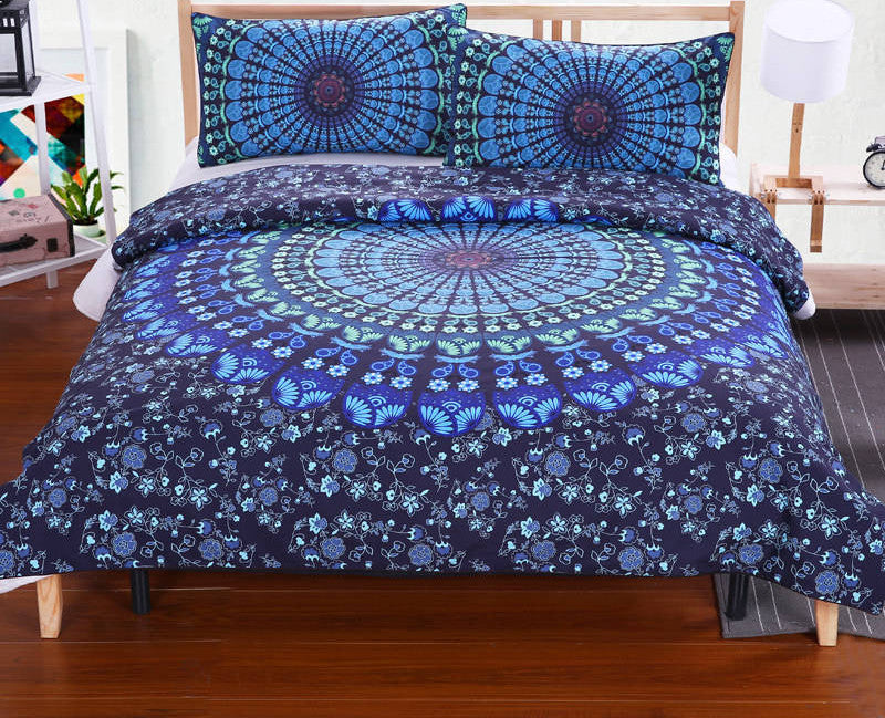 BeddingOutlet Boho Bedding Set Elephant Tree Black Printed Bohemia Duvet Cover Bedspread Twin Full Queen King Cal-King Factory-Dollar Bargains Online Shopping Australia