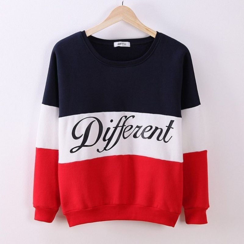 Letter Printed Women Pullover Tops Sweat Shirt Blouse Sweater Thick Tracksuits Sudaderas Y8-Dollar Bargains Online Shopping Australia