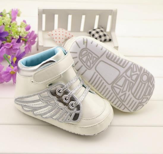 Soft Non-slip PU Newborn Baby First Walkers Shoe Infant Child Gold Pony Wing Toddler Boots Boy Girl Angel Wings Booties 0-2T - CelebritystyleFashion.com.au online clothing shop australia