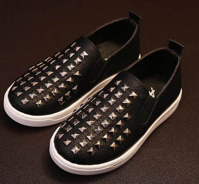 Fashion Kids Shoes PU Leather Children Shoes For Boys & Girls With Rivets Handsome Sneakers All Sizes - CelebritystyleFashion.com.au online clothing shop australia