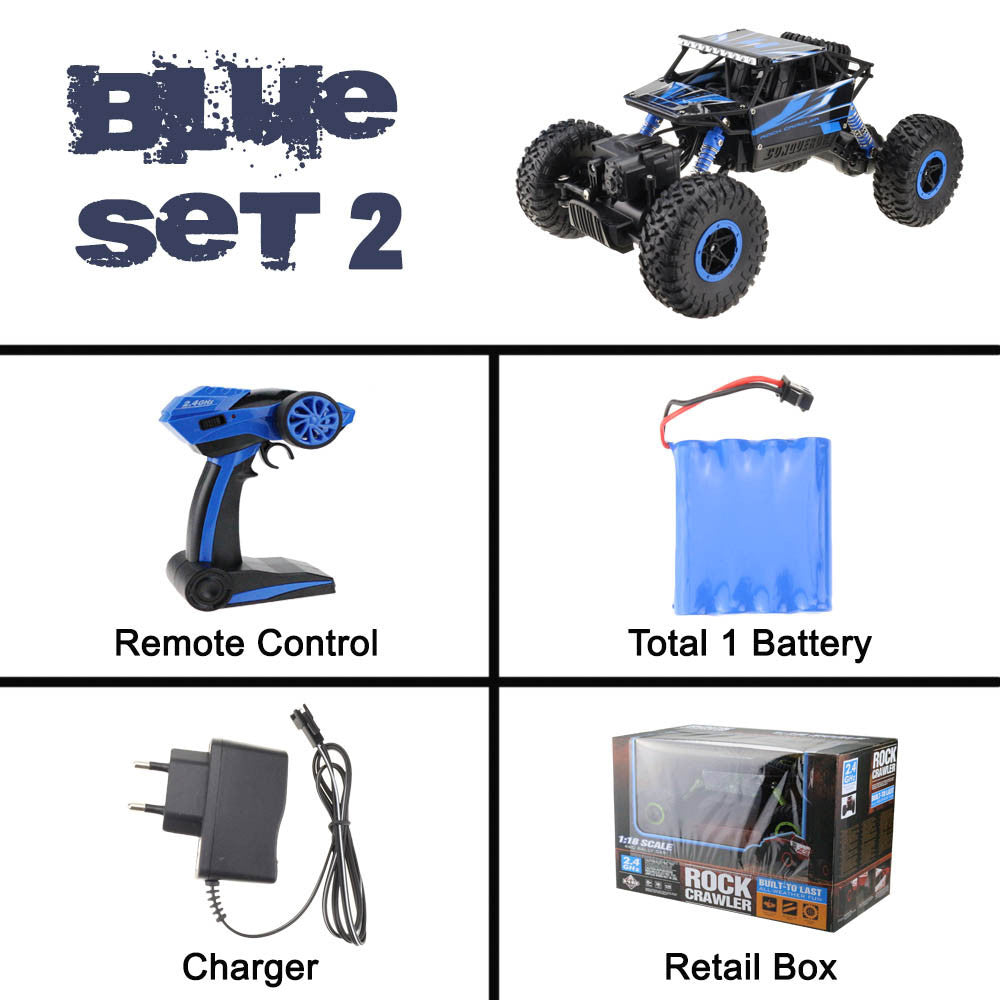 Lynrc RC Car 4WD 2.4GHz Rock Crawlers Rally climbing Car 4x4 Double Motors Bigfoot Car Remote Control Model Off-Road Vehicle Toy-Dollar Bargains Online Shopping Australia