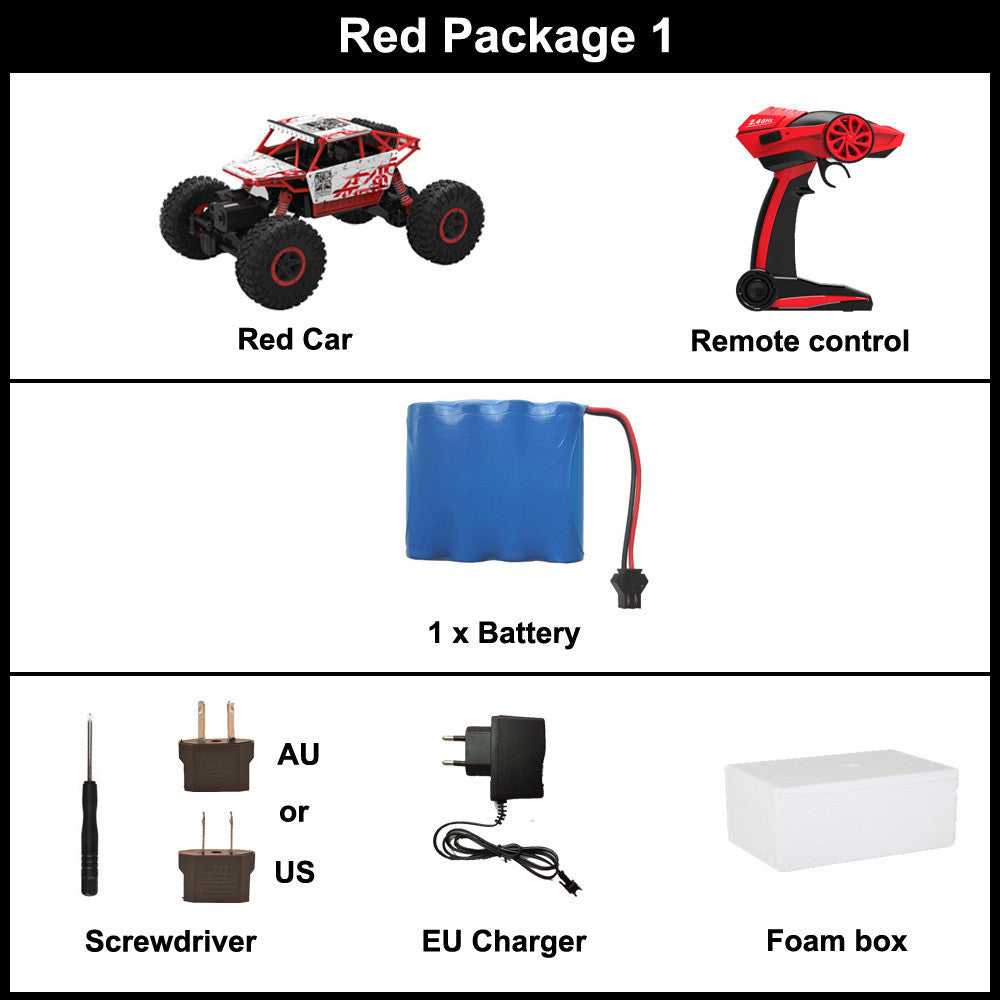 RC Car 2.4G 4CH 4WD Rock Crawlers 4x4 Driving Car Double Motors Drive Bigfoot Car Remote Control Car Model Off-Road Vehicle Toy-Dollar Bargains Online Shopping Australia