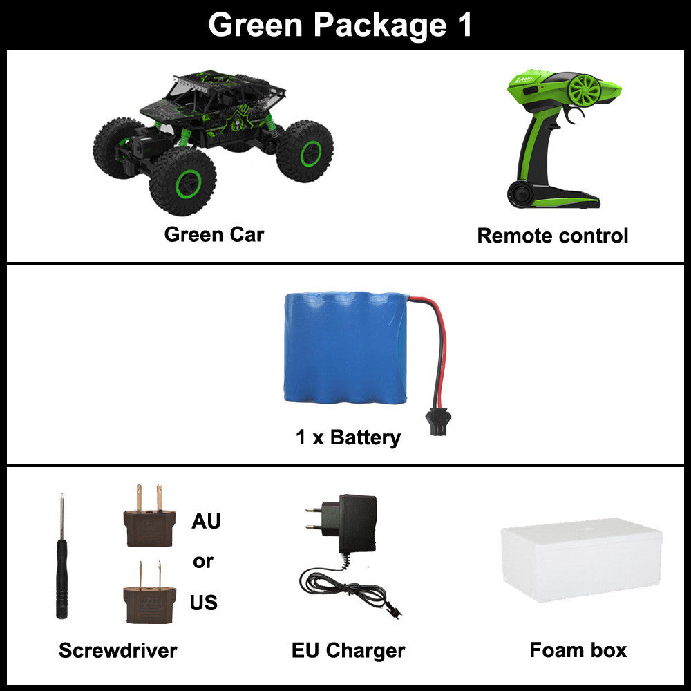 RC Car 2.4G 4CH 4WD Rock Crawlers 4x4 Driving Car Double Motors Drive Bigfoot Car Remote Control Car Model Off-Road Vehicle Toy-Dollar Bargains Online Shopping Australia