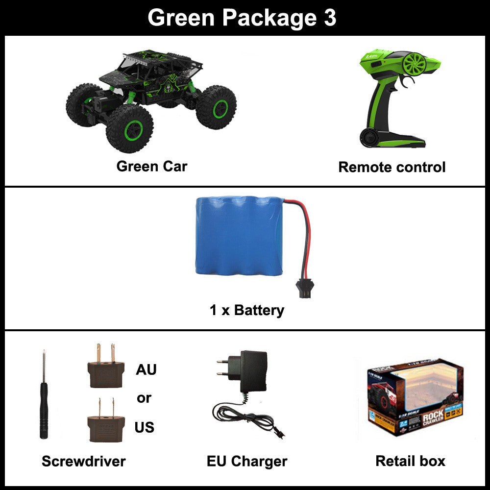 RC Car 2.4G 4CH 4WD Rock Crawlers 4x4 Driving Car Double Motors Drive Bigfoot Car Remote Control Car Model Off-Road Vehicle Toy-Dollar Bargains Online Shopping Australia