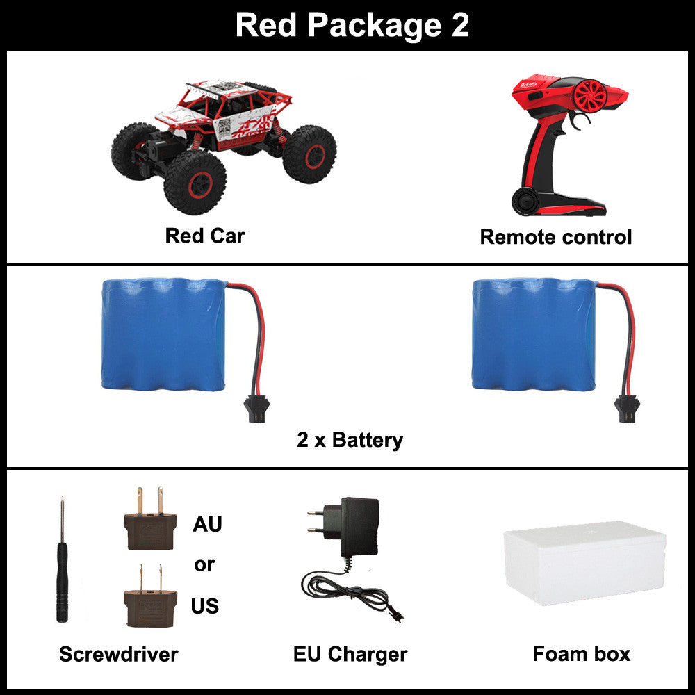 RC Car 2.4G 4CH 4WD Rock Crawlers 4x4 Driving Car Double Motors Drive Bigfoot Car Remote Control Car Model Off-Road Vehicle Toy-Dollar Bargains Online Shopping Australia