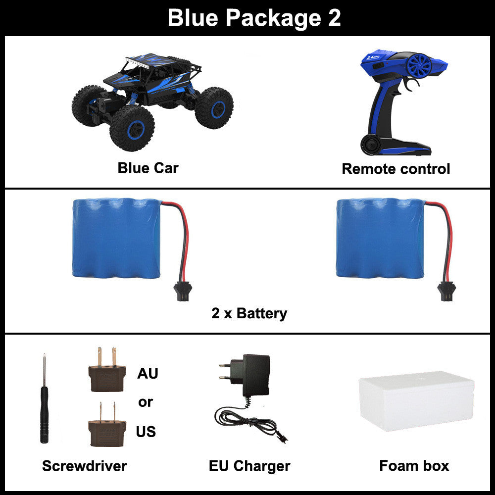 RC Car 2.4G 4CH 4WD Rock Crawlers 4x4 Driving Car Double Motors Drive Bigfoot Car Remote Control Car Model Off-Road Vehicle Toy-Dollar Bargains Online Shopping Australia