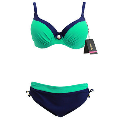 New Swimsuit Bikini Sexy Polka Dot Large Cup Bar small Bottom Bathing Suit Push Up Swimwear LD516 - CelebritystyleFashion.com.au online clothing shop australia