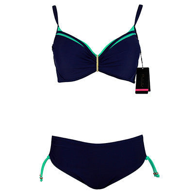 New Swimsuit Bikini Sexy Polka Dot Large Cup Bar small Bottom Bathing Suit Push Up Swimwear LD516 - CelebritystyleFashion.com.au online clothing shop australia