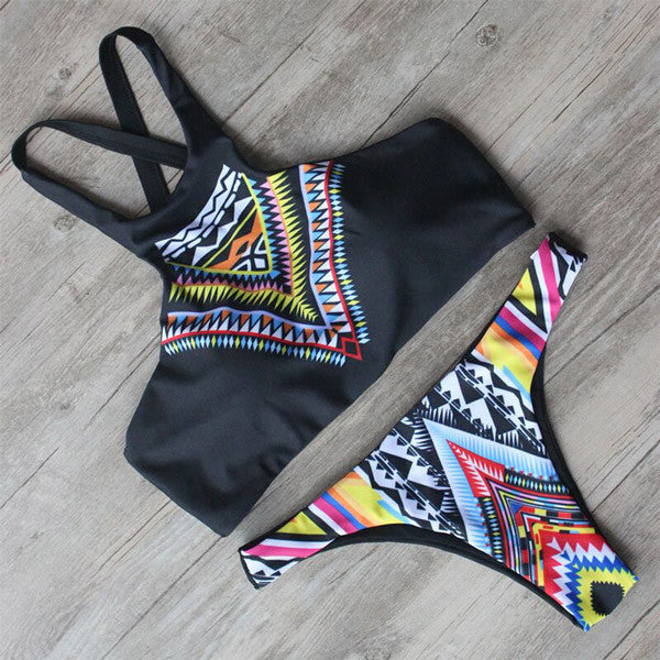 Newest Sexy High Neck Bandage Bikini Women Swimwear Bathing Suit Push Up Swimsuit Biquini - CelebritystyleFashion.com.au online clothing shop australia