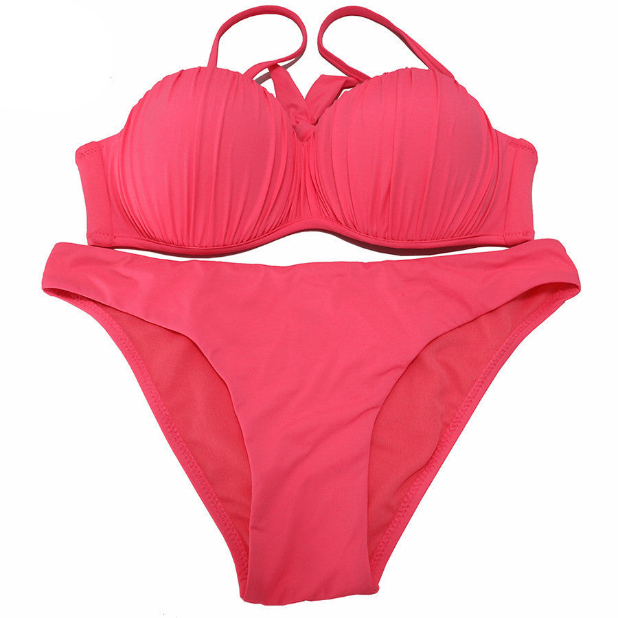 Swimwear Top Wavy Push Up Bikini Sexy Bikini Set Brazilian Bikinis Women Bathing suits Swimsuits Plus Size Swimwear XXL - CelebritystyleFashion.com.au online clothing shop australia