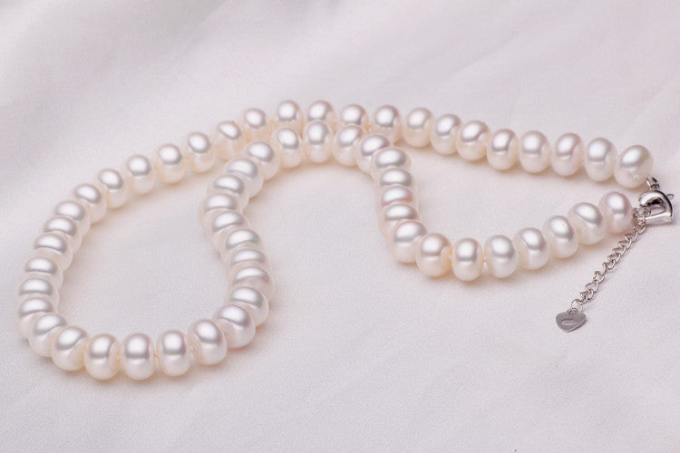 Natural 100% Genuine Pearl Necklace Mother Gift White Pink Purple Pearl Jewelry Choker Necklace - CelebritystyleFashion.com.au online clothing shop australia