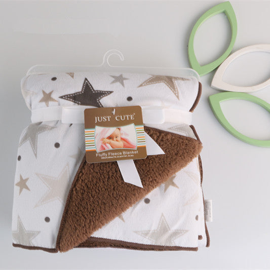 Baby blankets thicken double layer fleece infant swaddle bebe envelope stroller wrap for borns baby bedding blanket-Dollar Bargains Online Shopping Australia