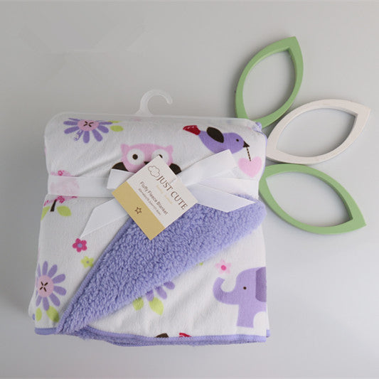 Baby blankets thicken double layer fleece infant swaddle bebe envelope stroller wrap for borns baby bedding blanket-Dollar Bargains Online Shopping Australia