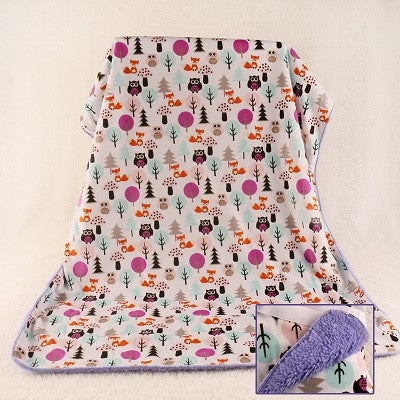 Baby blankets thicken double layer fleece infant swaddle bebe envelope stroller wrap for borns baby bedding blanket-Dollar Bargains Online Shopping Australia