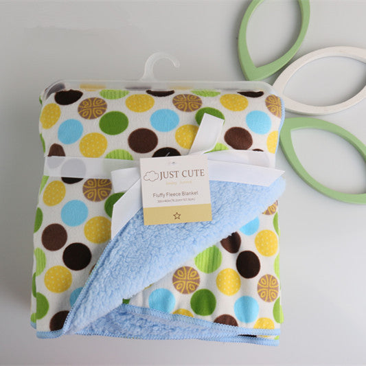 Baby blankets thicken double layer fleece infant swaddle bebe envelope stroller wrap for borns baby bedding blanket-Dollar Bargains Online Shopping Australia