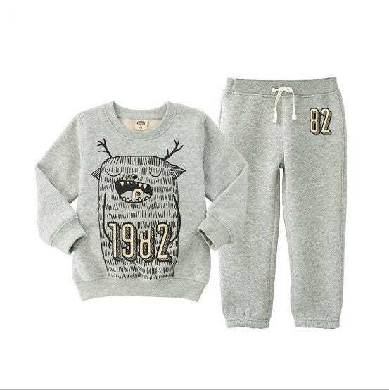 cotton children Set autumn boys clothes Swan boy character set boys kids jacket tracksuit pants+t shirts - CelebritystyleFashion.com.au online clothing shop australia