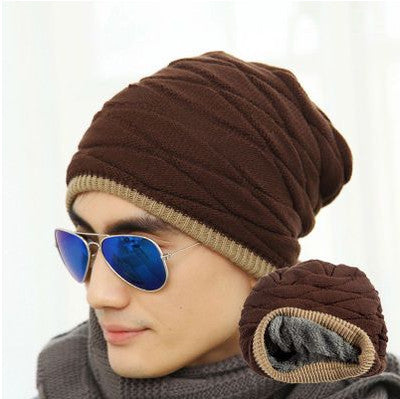 Unisex Spring Fashion Beanies Knit Beani Hat Winter Hat For Man And Women Solid Color Elastic Hip-Hop Cap Gorro Two Styles - CelebritystyleFashion.com.au online clothing shop australia