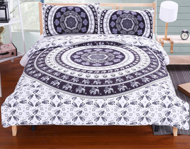 BeddingOutlet Mandala Bedding Set Concealed Bedspread Duvet Cover 2Pcs or 3Pcs Boho Bedlinen Twin Full Queen King Cal-King-Dollar Bargains Online Shopping Australia