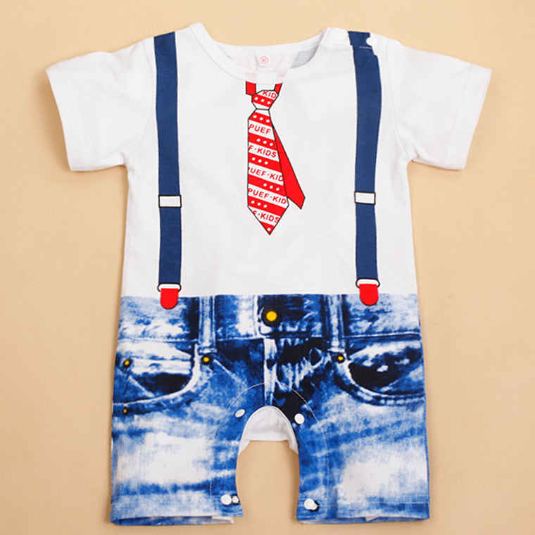 Baby Rompers Animal Cartoon Cotton Baby Wear Summer Short-Sleeved Infant Jumpsuit Boy Girl Baby Clothing Newborn Bebe Bib Romper - CelebritystyleFashion.com.au online clothing shop australia