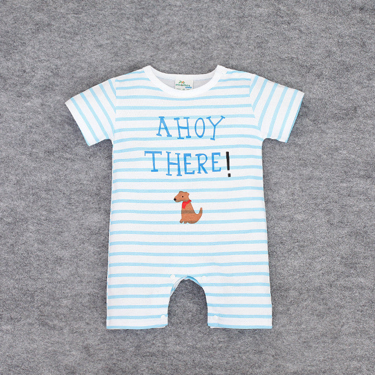 Baby Rompers Animal Cartoon Cotton Baby Wear Summer Short-Sleeved Infant Jumpsuit Boy Girl Baby Clothing Newborn Bebe Bib Romper - CelebritystyleFashion.com.au online clothing shop australia