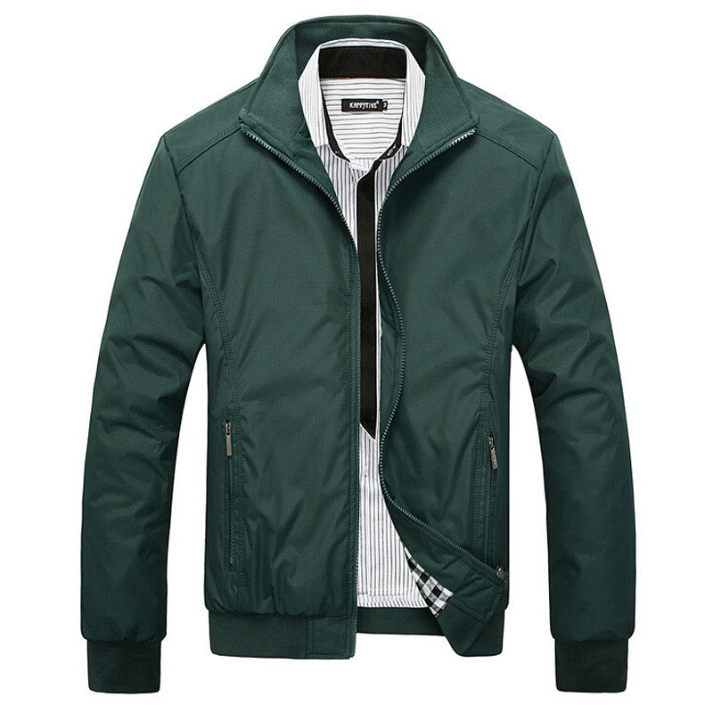 Men's Jacket Male Overcoat Casual Slim Fit Mandarin Collar Solid Waterproof Jackets M-XXXL New Arrival Men Outwear coats - CelebritystyleFashion.com.au online clothing shop australia