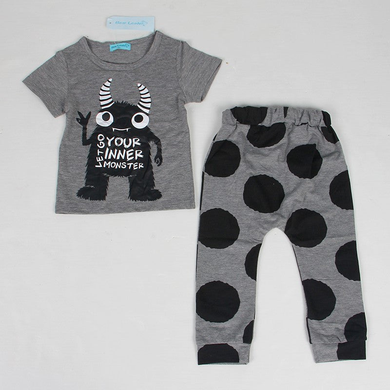 Menoea Baby Boys Girls Romper Infant Cute Cartoon Long Sleeve Jumpsuit Toddler Cartoon Clothing Sets New born Baby Clothes +Pant - CelebritystyleFashion.com.au online clothing shop australia