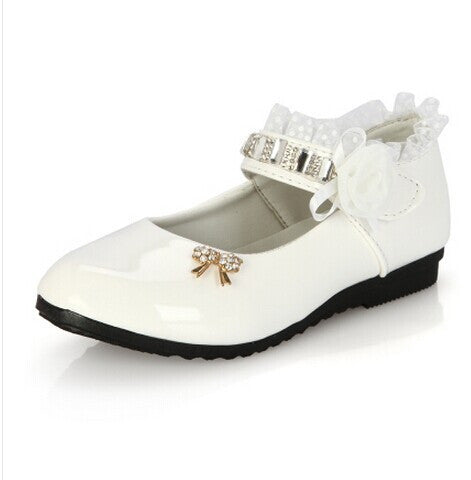 female child black leather performance shoes female child white leather princess single shoes - CelebritystyleFashion.com.au online clothing shop australia