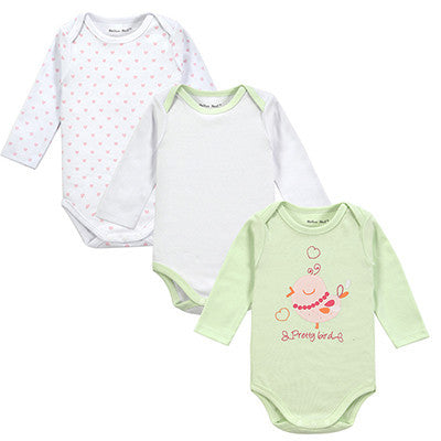 Baby Bodysuit 3pieces/lot Autumn Newborn Cotton Body Baby Long Sleeve Underwear Next Infant Boy Girl Pajamas Clothes - CelebritystyleFashion.com.au online clothing shop australia