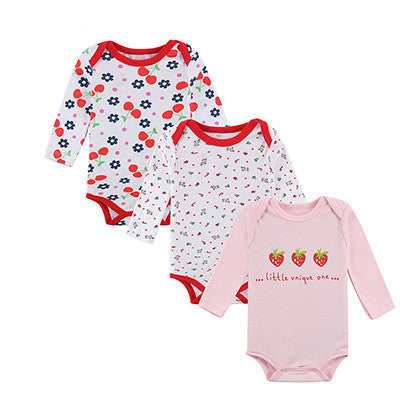 Baby Bodysuit 3pieces/lot Autumn Newborn Cotton Body Baby Long Sleeve Underwear Next Infant Boy Girl Pajamas Clothes - CelebritystyleFashion.com.au online clothing shop australia