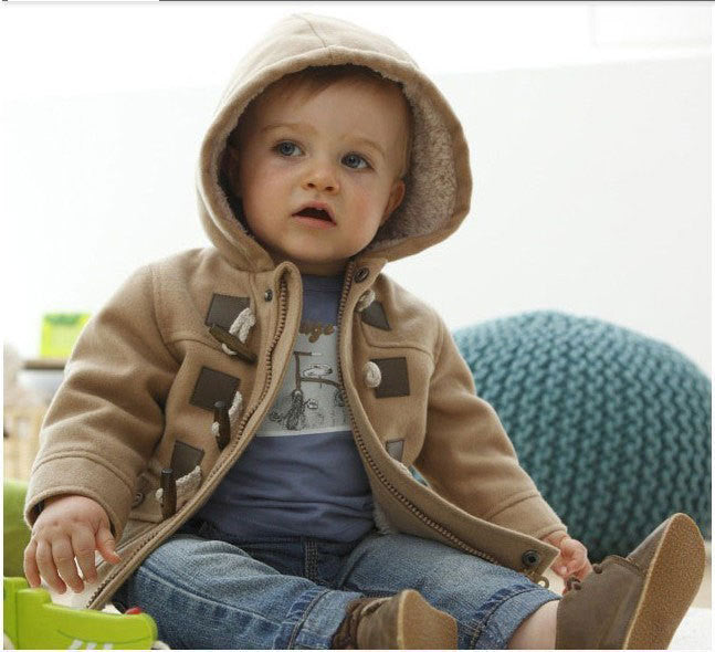 New Baby Boys Children outerwear Coat Kids Jackets for Boy Girls Winter Jacket Warm Hooded Children Clothing gray Khaki red - CelebritystyleFashion.com.au online clothing shop australia