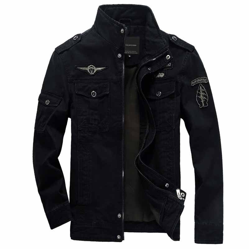 Men jacket jean military Plus size 6XL army soldier cotton Air force one male clothing Spring Autumn Mens jackets Asian size 331 - CelebritystyleFashion.com.au online clothing shop australia