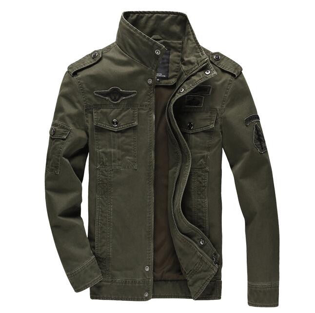 Men jacket jean military Plus size 6XL army soldier cotton Air force one male clothing Spring Autumn Mens jackets Asian size 331 - CelebritystyleFashion.com.au online clothing shop australia