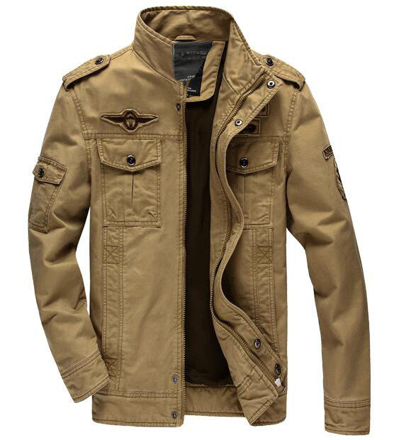 Men jacket jean military Plus size 6XL army soldier cotton Air force one male clothing Spring Autumn Mens jackets Asian size 331 - CelebritystyleFashion.com.au online clothing shop australia