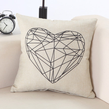 European Christmas Cushion Home Car Throw Pillows Cases Cotton and Linen Pillows Decorative Throw Pillowcase-Dollar Bargains Online Shopping Australia