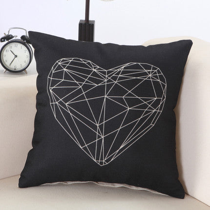 European Christmas Cushion Home Car Throw Pillows Cases Cotton and Linen Pillows Decorative Throw Pillowcase-Dollar Bargains Online Shopping Australia