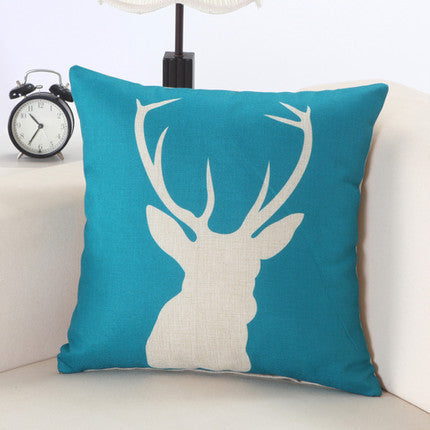 European Christmas Cushion Home Car Throw Pillows Cases Cotton and Linen Pillows Decorative Throw Pillowcase-Dollar Bargains Online Shopping Australia