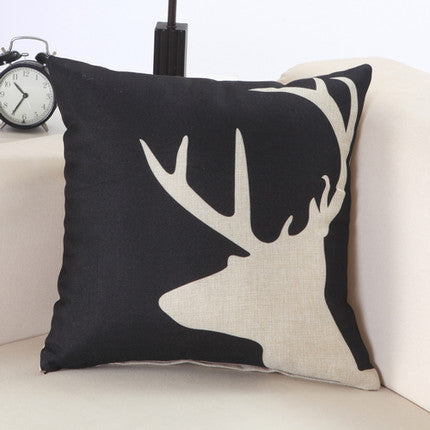 European Christmas Cushion Home Car Throw Pillows Cases Cotton and Linen Pillows Decorative Throw Pillowcase-Dollar Bargains Online Shopping Australia