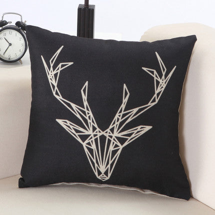 European Christmas Cushion Home Car Throw Pillows Cases Cotton and Linen Pillows Decorative Throw Pillowcase-Dollar Bargains Online Shopping Australia