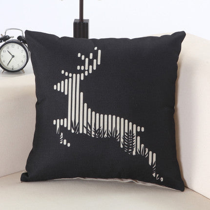 European Christmas Cushion Home Car Throw Pillows Cases Cotton and Linen Pillows Decorative Throw Pillowcase-Dollar Bargains Online Shopping Australia