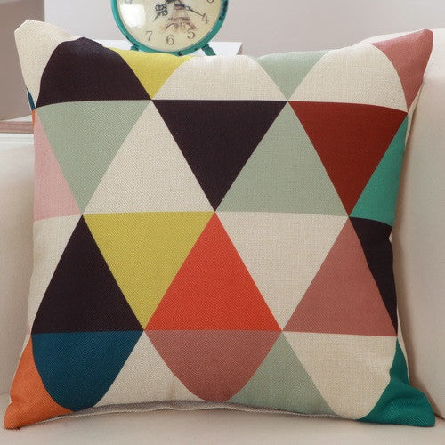 European Christmas Cushion Home Car Throw Pillows Cases Cotton and Linen Pillows Decorative Throw Pillowcase-Dollar Bargains Online Shopping Australia