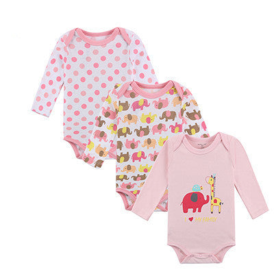 3 Pieces/lot Cartoon Style Baby Girl Boy Winter Clothes New Born Body Baby Ropa Next Baby Bodysuit - CelebritystyleFashion.com.au online clothing shop australia