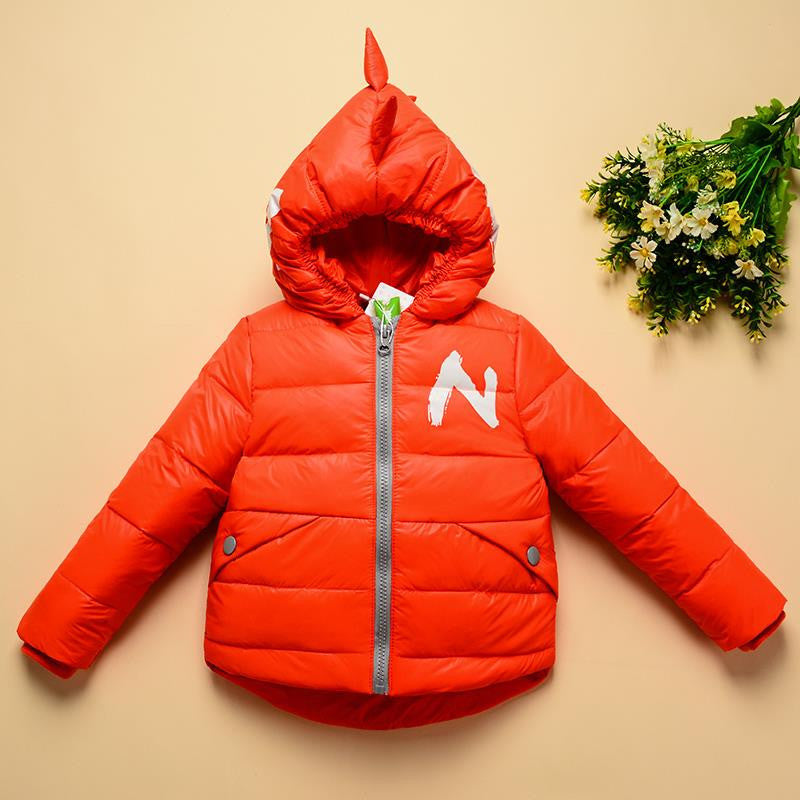 Winter Children Boys Jackets Cartoon Tyrannosaurus Girls Winter Coat Kids Outerwear Baby Boys/Girls Down Jacket Infant Clothes - CelebritystyleFashion.com.au online clothing shop australia