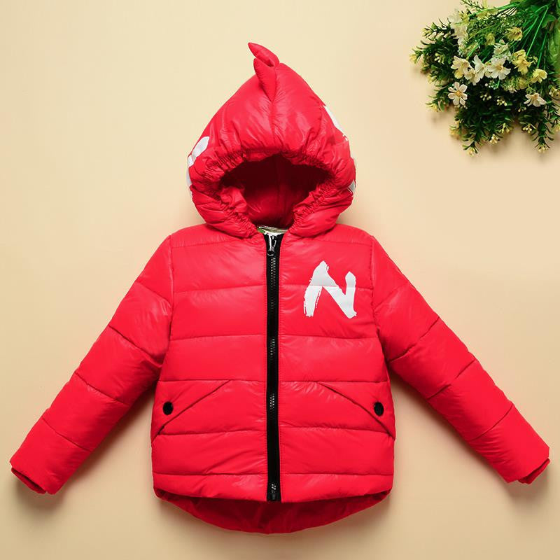 Winter Children Boys Jackets Cartoon Tyrannosaurus Girls Winter Coat Kids Outerwear Baby Boys/Girls Down Jacket Infant Clothes - CelebritystyleFashion.com.au online clothing shop australia