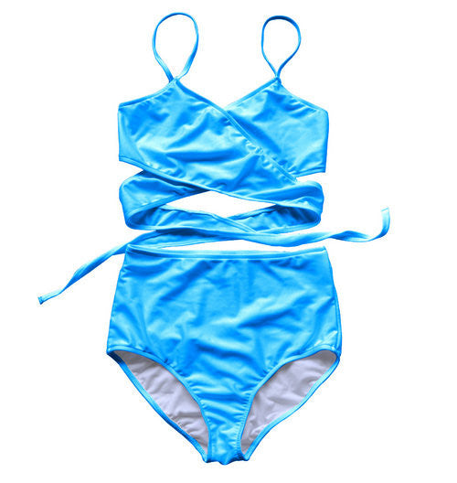 High Waist Swimsuit Women Pushup bikini with a high waisted Beach woman Black Swimsuits Swimwear Sexy Bathing Suit HW1612-Dollar Bargains Online Shopping Australia