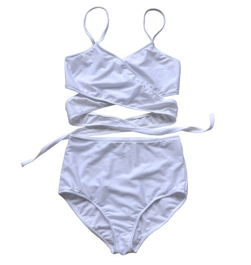 High Waist Swimsuit Women Pushup bikini with a high waisted Beach woman Black Swimsuits Swimwear Sexy Bathing Suit HW1612-Dollar Bargains Online Shopping Australia