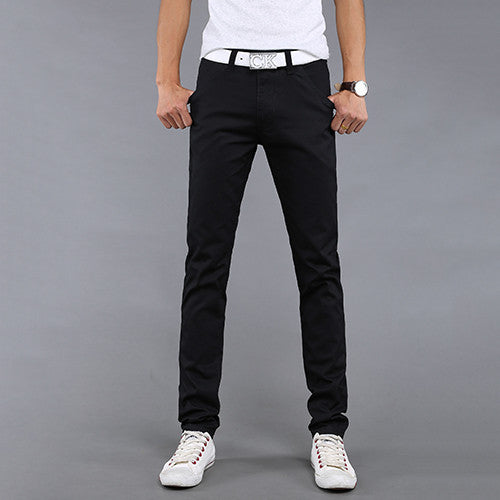 Brand mens pants khaki fashion men's pants casual cotton man pants supply fit straight trouserss black and khaki - CelebritystyleFashion.com.au online clothing shop australia