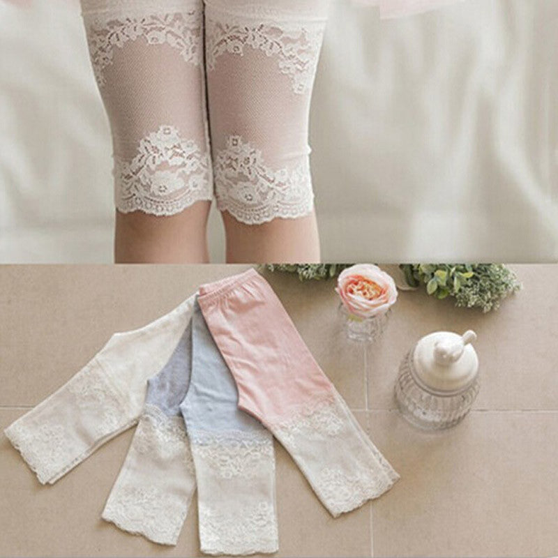 Stylish Kids Legging Girls Baby Summer Cotton Pants Lace Patchwork Stretch Leggings Kids Girls Leggings - CelebritystyleFashion.com.au online clothing shop australia