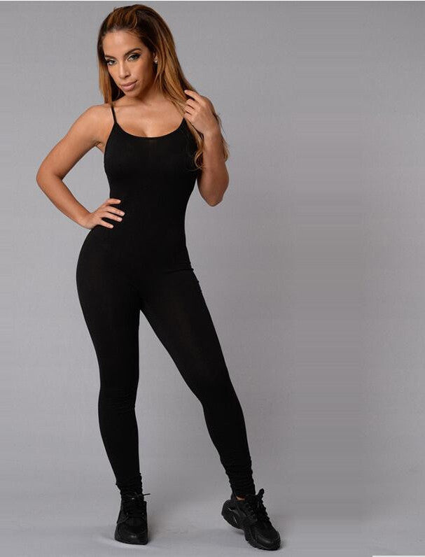 Sexy Jumpsuit Sleeveless For Women Jumpsuits Club Ladies Rompers Black Bandage Elastic Waistband - CelebritystyleFashion.com.au online clothing shop australia