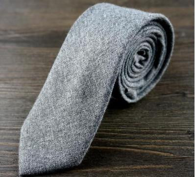 5 Colors Luxury Wool Ties for Men 6cm Wide New Fashion Slim Necktie Plaid Wedding Solid Red Black Grey Cotton Designer Tie - CelebritystyleFashion.com.au online clothing shop australia